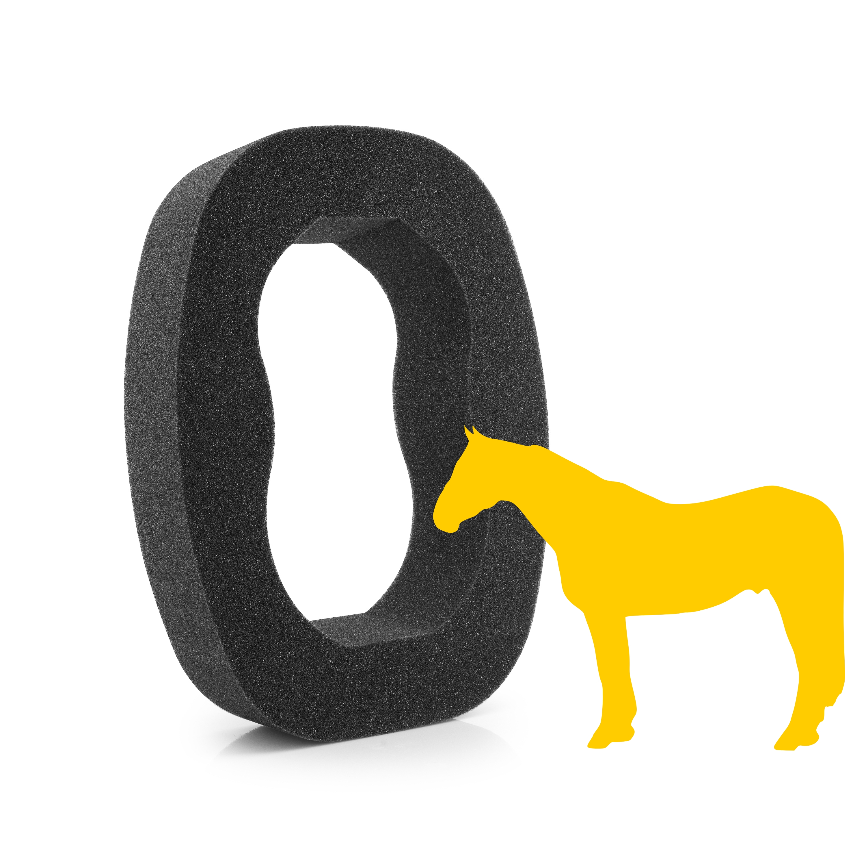 Skizze eines Großpferdes steht vor dem Dichtring